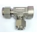 FEMALE RUN TEE SUS316 3/8" x 1/4"(F)NPT x 3/8"(OD)